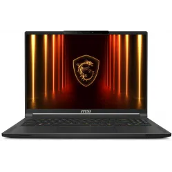 Ноутбук MSI Stealth A16 AI+ A3XWHG-232XRU Ryzen AI 9 HX 370 32Gb SSD2Tb NVIDIA GeForce RTX5070Ti 12Gb 16" OLED QHD+ (2560x1600) FreeDOS black WiFi BT Cam (9S7-15FL35-232)