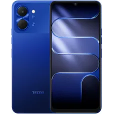Смартфон Tecno Spark Go 3 64Gb 4Gb синий моноблок 3G 4G 2Sim 6.75" 720x1600 Android 15 13Mpix 802.11 a/b/g/n/ac GPS GSM900/1800 Protect microSD max1024Gb