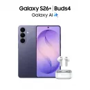 Смартфон Samsung SM-S947B Galaxy S26+ 256Gb 12Gb фиолетовый моноблок 3G 4G 2Sim 6.7" 1440x3120 Android 16 50Mpix 802.11 a/b/g/n/ac/ax/be NFC GPS GSM900/1800 GSM1900 Protect