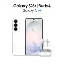 Смартфон Samsung SM-S947B Galaxy S26+ 256Gb 12Gb белый моноблок 3G 4G 2Sim 6.7" 1440x3120 Android 16 50Mpix 802.11 a/b/g/n/ac/ax/be NFC GPS GSM900/1800 GSM1900 Protect