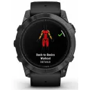 Смарт-часы Garmin Epix Pro gen.2 51мм 1.4" AMOLED корп.серый рем.черный (010-02804-21)
