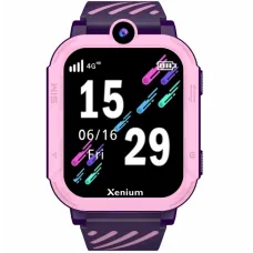 Смарт-часы Xenium W600 1.83" AMOLED корп.розовый рем.фиолетовый (CTW600PK/00)