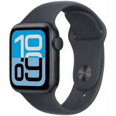 Смарт-часы Apple Watch SE 3 2025 A3325 44мм OLED корп.темная ночь Sport Band рем.темная ночь разм.брасл.:S/M (MEHN4J/A)