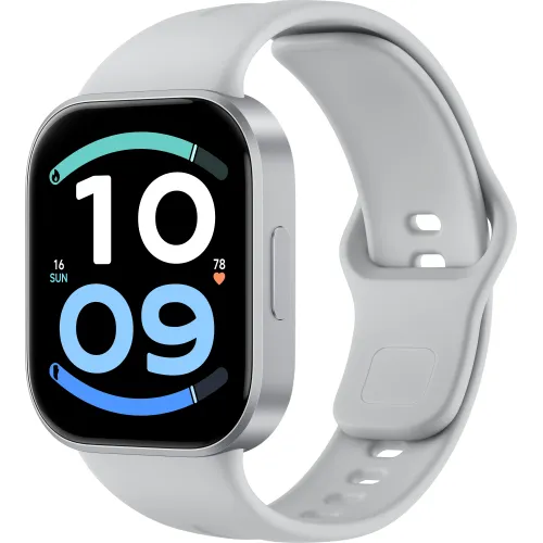 Смарт-часы Xiaomi Redmi Watch 6 Active 1.85" AMOLED корп.серебристый рем.серый (BHR09CXGL)