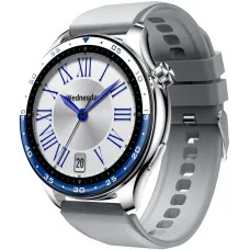 Смарт-часы Tecno Watch 4 1.39" TFT корп.серебристый рем.серый (W04)