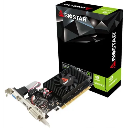 Видеокарта Biostar PCI-E 2.0 VN7103THX6 NVIDIA GeForce GT 710 2Gb 64bit DDR3 954/1333 DVIx1 HDMIx1 CRTx1 HDCP Ret low profile