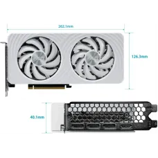 Видеокарта Palit PCI-E 5.0 PA-RTX5060TI WHITE OC NVIDIA GeForce RTX 5060TI 16Gb 128bit GDDR7 2407/28000 HDMIx1 DPx3 HDCP Ret